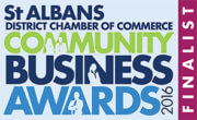 St Albans District Chamber of Commerce Community Business Awards Finalist 2016