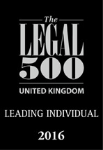 Legal500 Leading Individual 2016