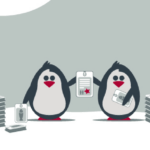 Penguins holding up certificate