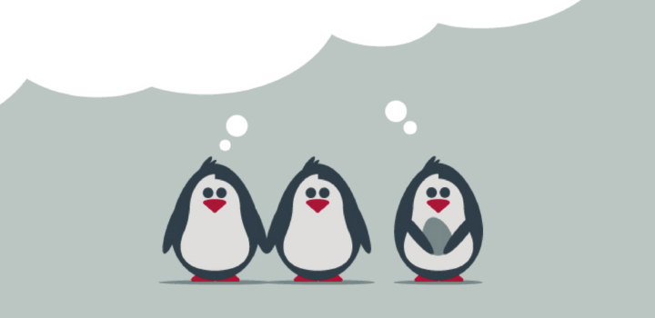 Penguin thought bubble